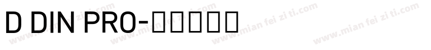 D DIN PRO字体转换